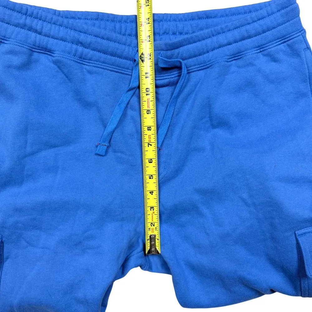 NWOT American Giant Men's Cargo Jogger XL Bright Cobalt Blue Sweatpants - Picture 10 of 12